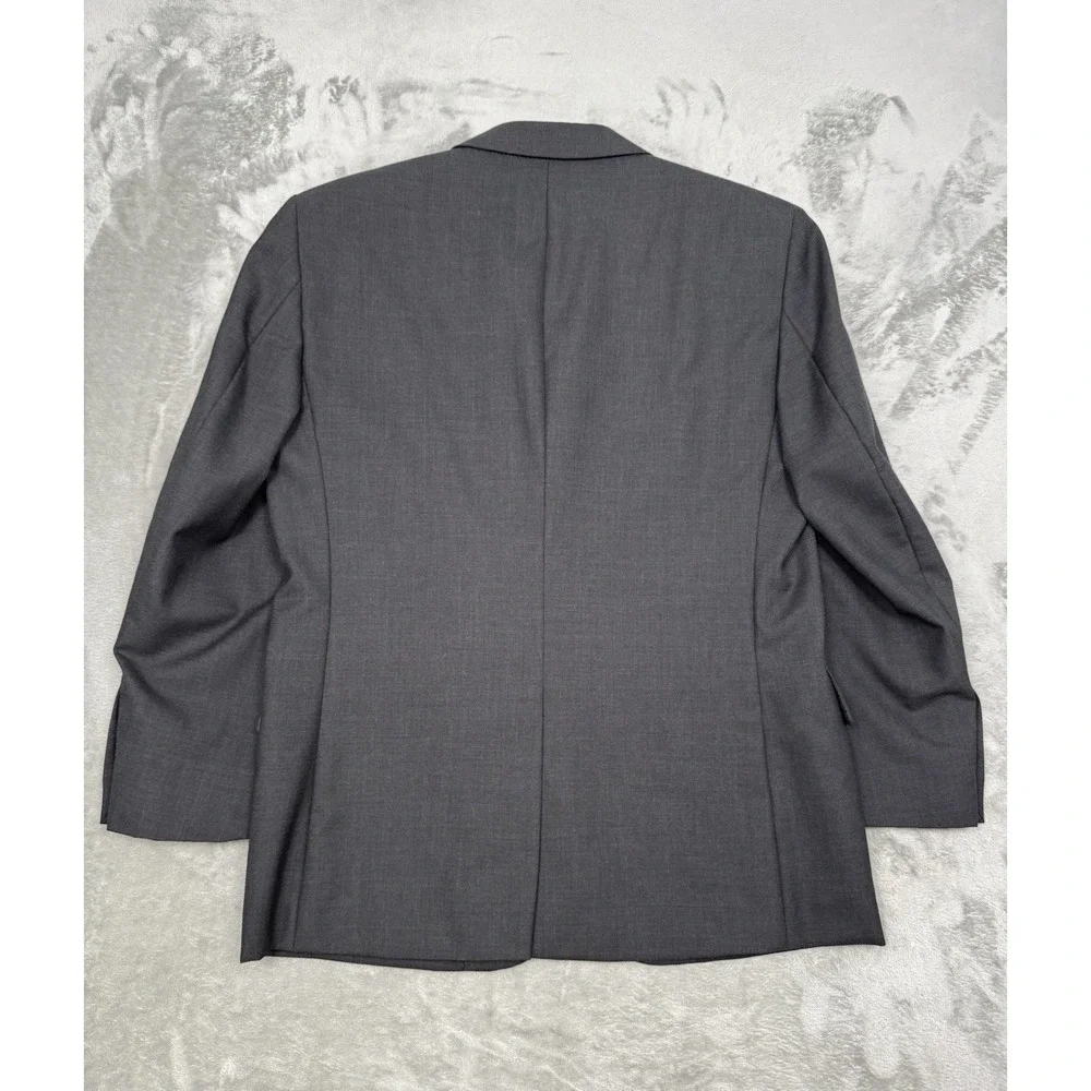 Jos A Bank Gray Sport Coat Mens 40S Charcoal Black Suit Blazer Jacket 100% Wool
